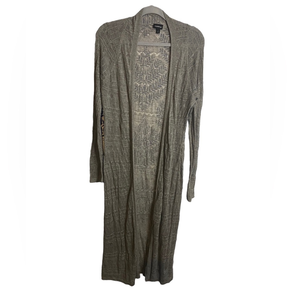Cute Torrid Long Duster Sweater Cardigan